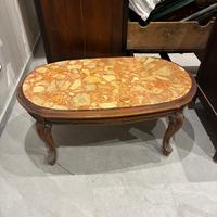 Tavolino legno e marmo