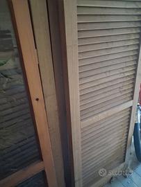 persiane e finestre in Castagno nuove mai montate