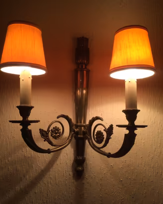 Appliques vintage in bronzo coppia