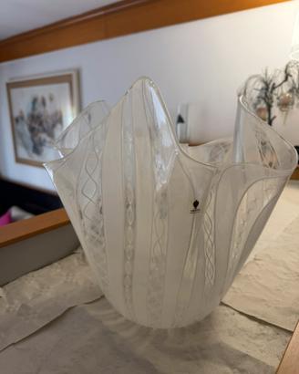Vaso in vetro artistico Murano Venini