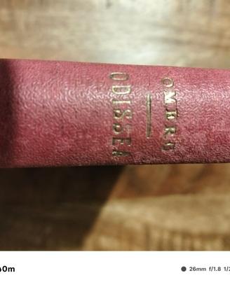 Libro Odissea di Omero anno 1938