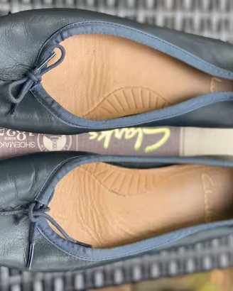 scarpe ballerine blu clarks