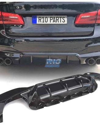 DIFFUSORE BMW G30 G31 LOOK M5 NERO LUCIDO