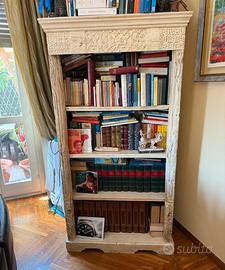 Libreria indiana  legno sbiancato