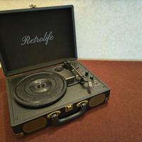 Giradischi a valigetta con bluetooth