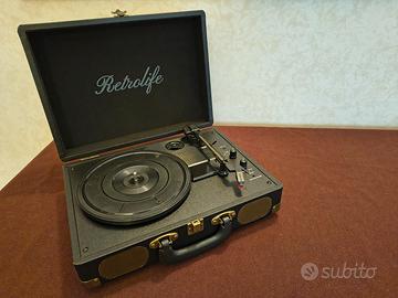 Giradischi a valigetta con bluetooth