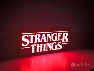 Lampada LED Logo Stranger Things Insegna Lightbox