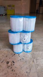 Set 6 filtri tipo 1 I per pompa piscina