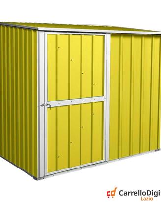 Box casetta giardino in Acciaio 174x100cm giallo