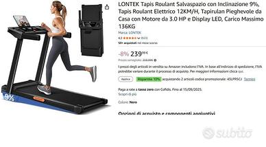 TAPIS ROULANT NUOVO E IMBALLATO