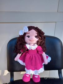 Bambola realizzata a mano - Tecnica Amigurumi