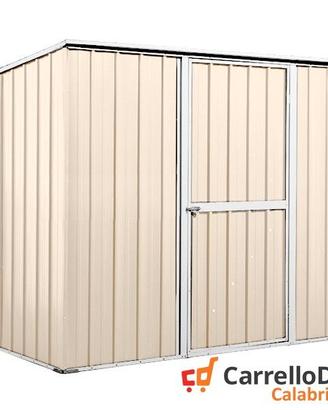 Casetta box giardino Acciaio 260x185cm avorio