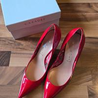 Décolleté Casadei rosse in vernice