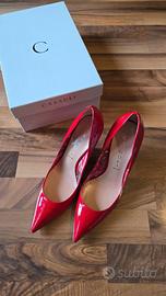 Décolleté Casadei rosse in vernice
