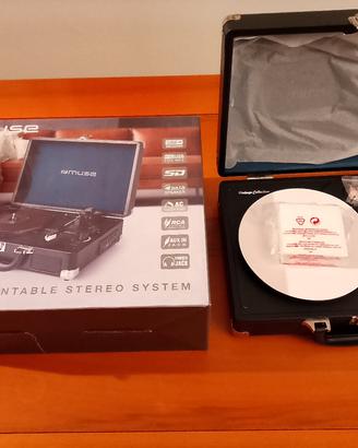 Giradischi a valigetta Muse MT-301, nuovo
