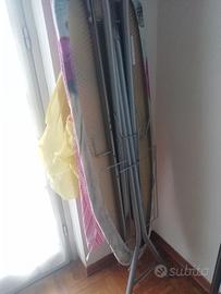 Asse da stiro  grande con piano per vaporella