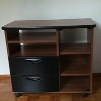 Mobiletto porta  TV + Decoder con rotelle