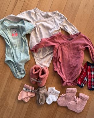 Set intimo neonato 2/6 mesi