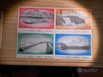 Cartoline VII Giochi Olimpici Cortina 1956