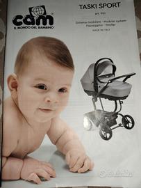 trio passeggino Cam Taski Sport grigio scuro 