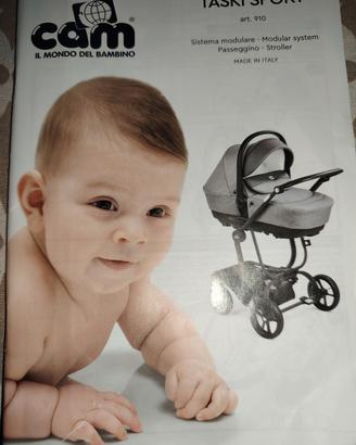 trio passeggino Cam Taski Sport grigio scuro 