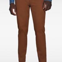 Pantaloni chino gabardina cammello