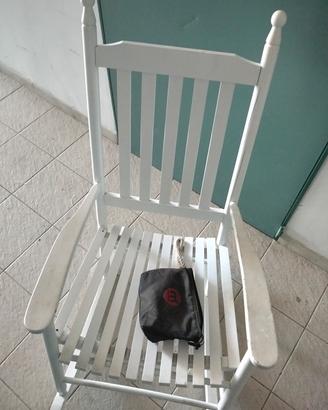 sedia a dondolo shabby 