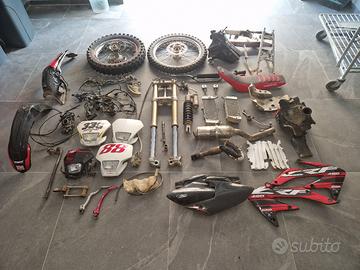 Ricambi crf 450 forcella cerchi radiatori mono
