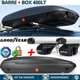 Box Tetto 400LT + BARRE per FIAT GRANDE PANDA