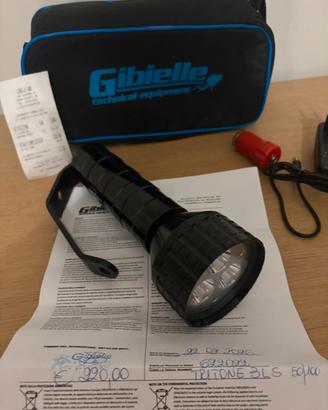 Torcia subacquea Gibielle Tritone 3500 lumen