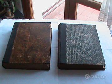 SACRA BIBBIA  SONZOGNO 1936 2 VOLUMI DA RESTAURARE