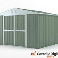 Box struttura lamiera Acciaio 327x307 verde