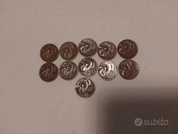 monete 10 cent Vittorio Emanuele lll ape
