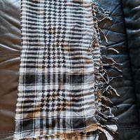 Sciarpa Keffiyeh Kefiah Bianca e Nera