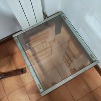 Tavolino Tau Mid-Century in acciaio di Gae Aulenti