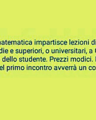 Matematica Fisica lezion ripetizion