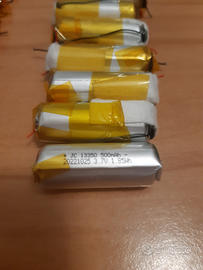 Batterie LiPo LiIon 3,7v 500mwh 13350 1,85Wh litio
