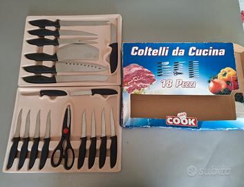Set 18 coltelli cucina nuovi