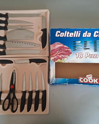 Set 18 coltelli cucina nuovi