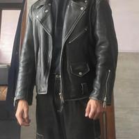 Giacca vera pelle tipo chiodo