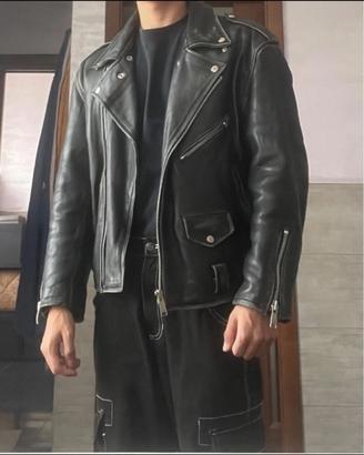 Giacca vera pelle tipo chiodo