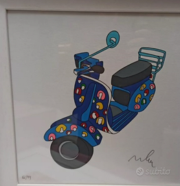 Marco Lodola - "Vespa" - Serigrafia Firmata