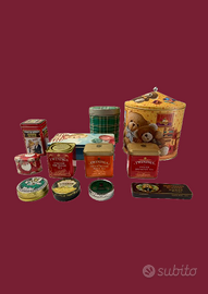 Scatole di latta vintage da collezione