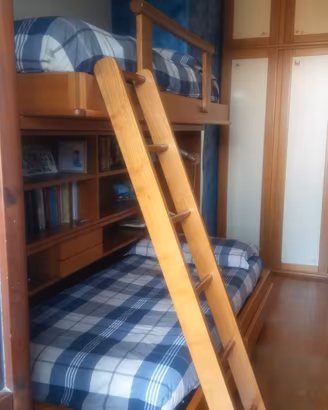 cameretta in legno 3 letti