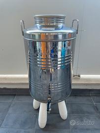 Bidone per olio acciaio inox
