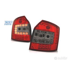 FANALI A LED AUDI A4 B6 AVANT 00-04 ROSSO AFFUMICA