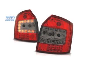 FANALI A LED AUDI A4 B6 AVANT 00-04 ROSSO AFFUMICA