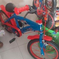 bici spaiderman misura 14 nuova mai usata 