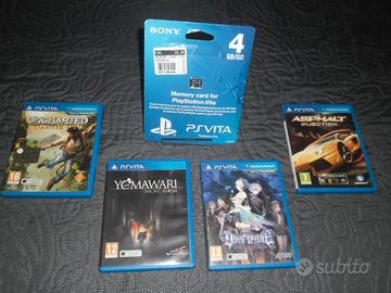 LOTTO GIOCHI PSVITA NUOVI + MEMORY CARD IN SCATOLA