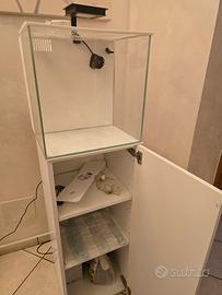 Acquario KUBIC cm 40 X cm 40 con Vano Filtro, L.64